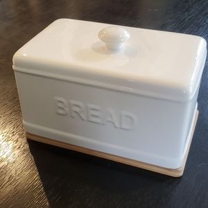Bamboo and Ceramic Bread Box